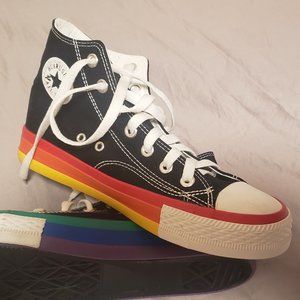 Huawusha Rainbow Fashion High Top Sneakers